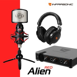 인프라소닉 UFO Alien RED 스튜디오 패키지 AMON SE 오디오인터페이스