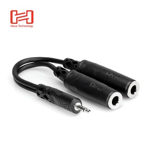 [HOSA] 호사 YMP-233 Y Cable 듀얼 헤드폰잭 3.5 mm TRS to Dual 1/4 in TRSF