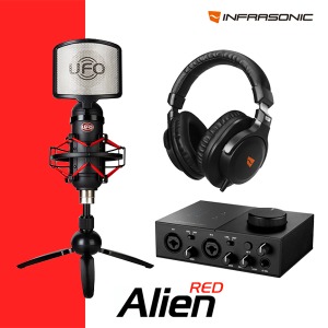 인프라소닉 UFO Alien RED 스튜디오 패키지 NI AUDIO2 오디오인터페이스
